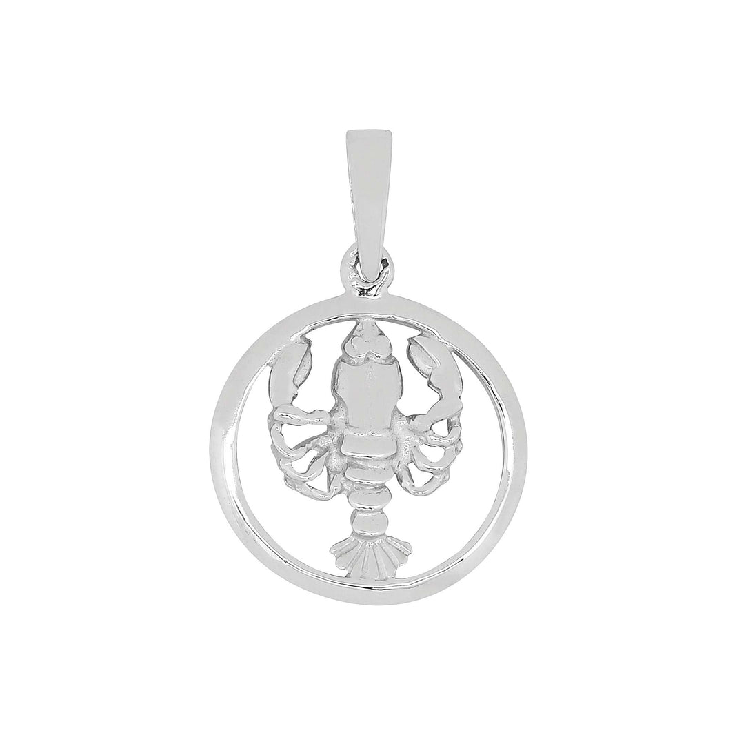 Rhod. sølvvedhæng KREBSEN 15mm