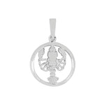 Rhod. silver pendant Cancer 15mm