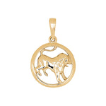 Siersbøl gold plated pendant Leo 15mm