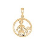 Siersbøl gold plated pendant Virgo 15mm