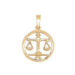 Siersbøl gold plated pendant Libra 15mm