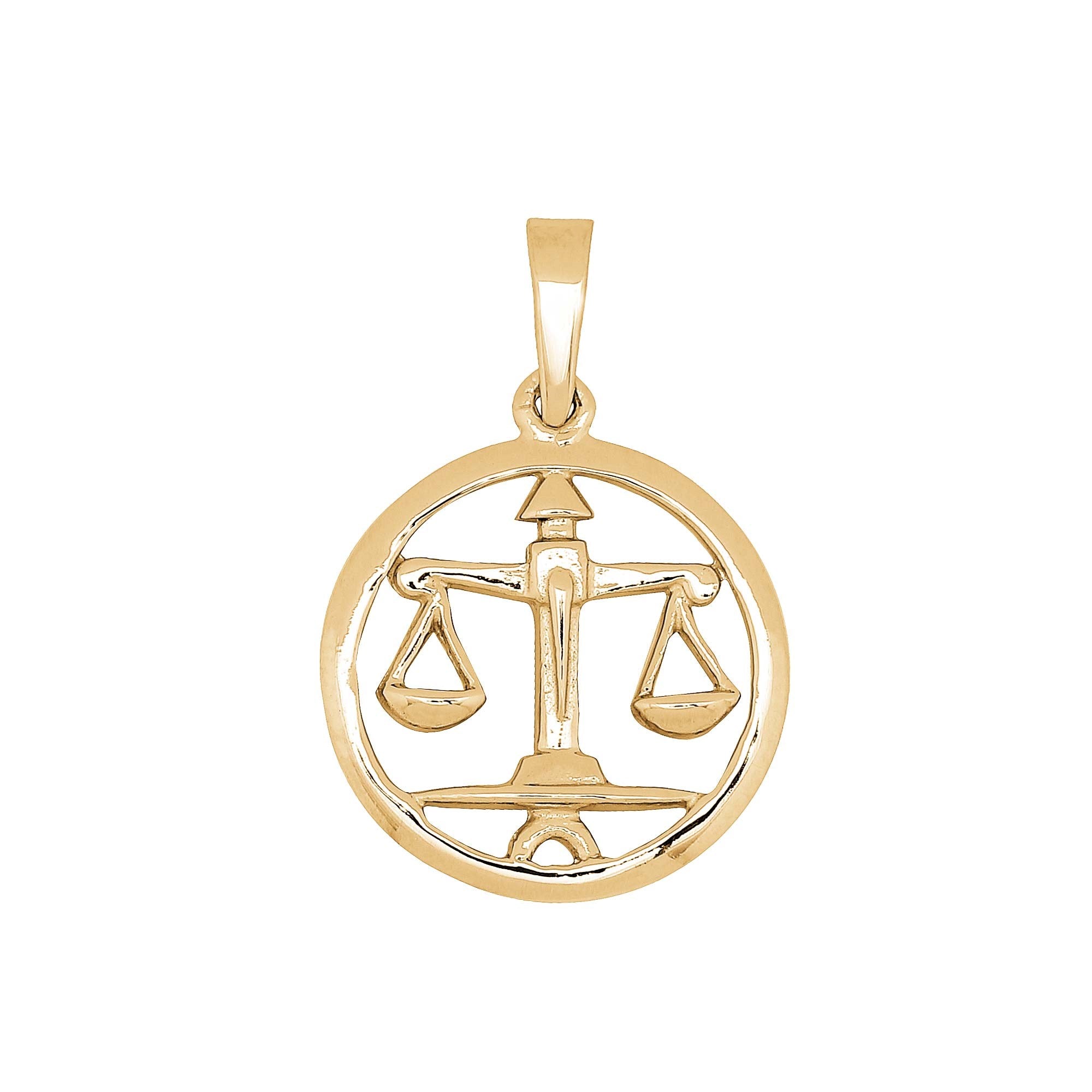 Siersbøl gold plated pendant Libra 15mm