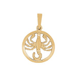 Siersbøl 8ct. pendant Scorpio 15mm