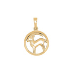 Siersbøl 8ct. pendant Capricorn 12 mm