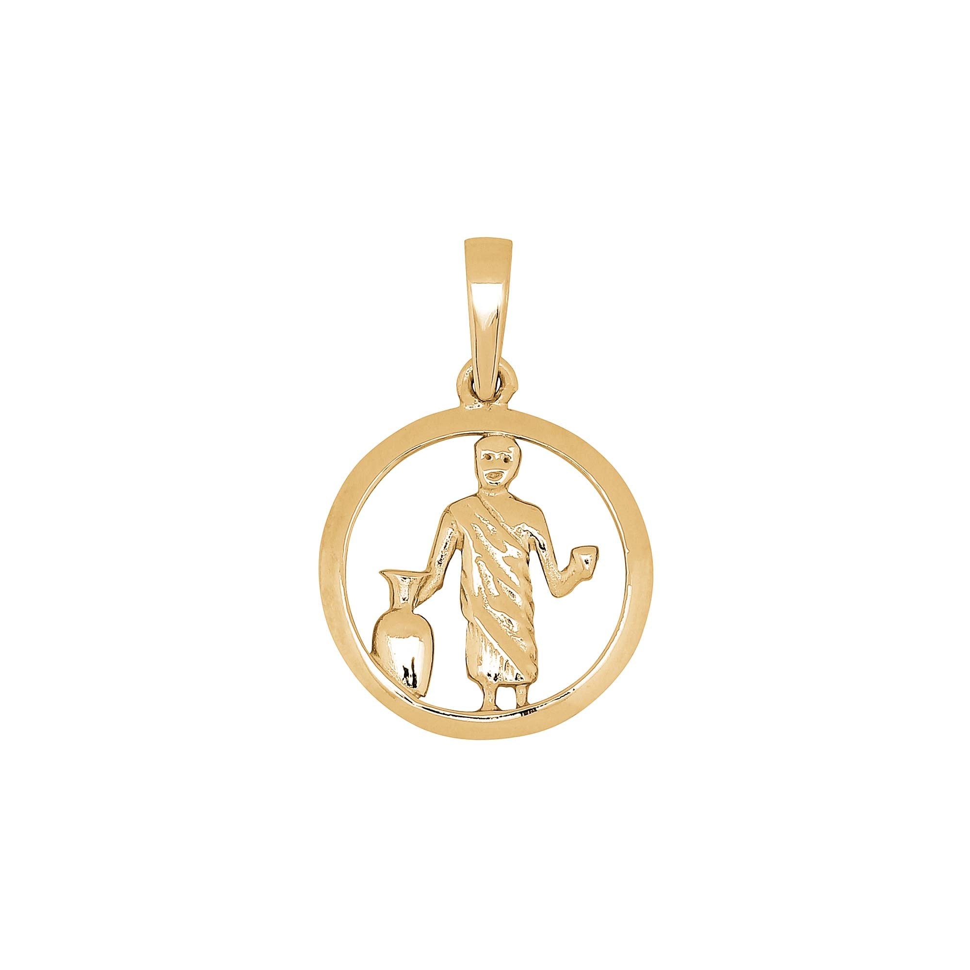 Siersbøl 14 kt. Anhänger Wassermann 12 mm