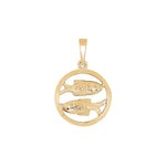Siersbøl 8ct. pendant Pisces 12mm