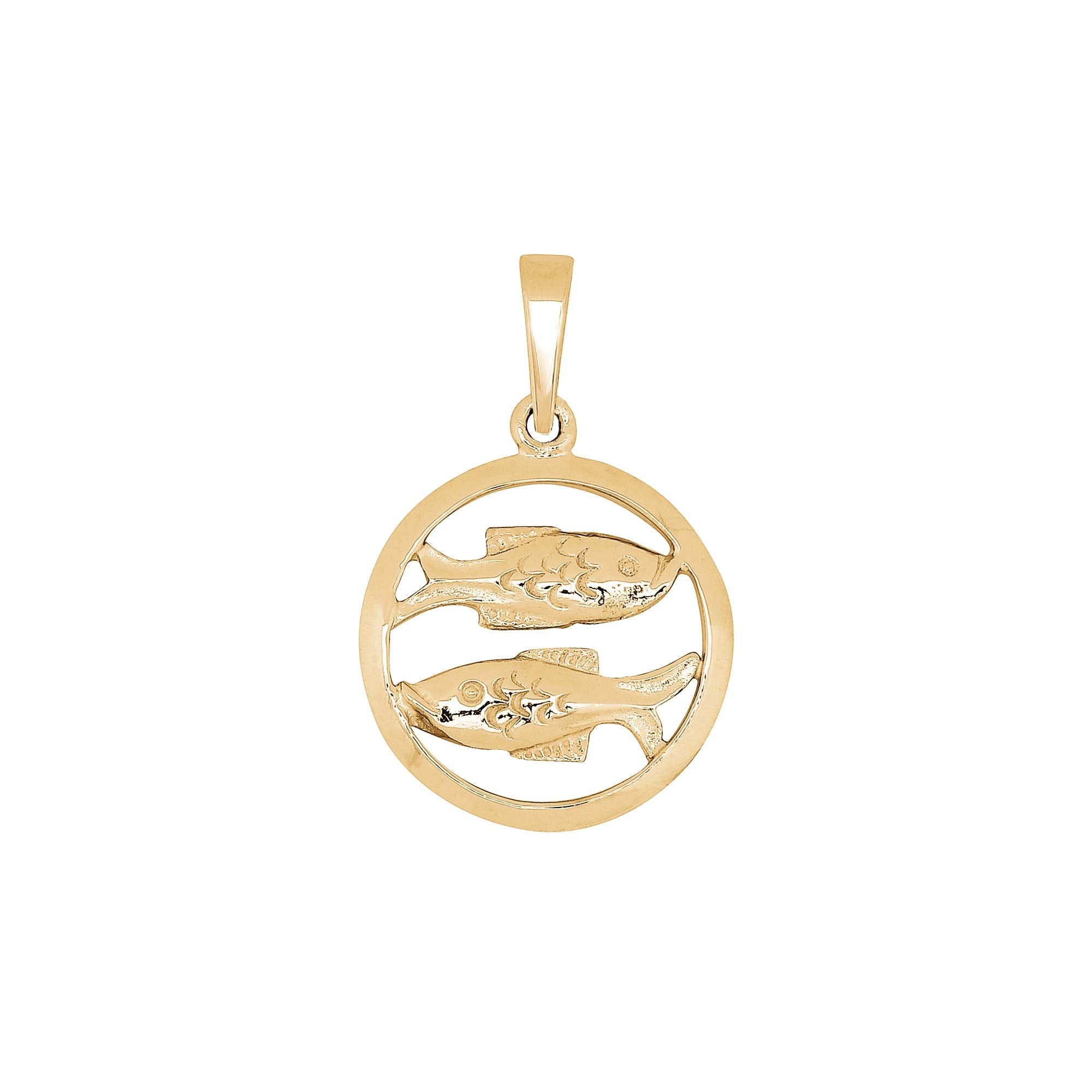 Siersbøl 14kt. Anhänger Fische 12mm