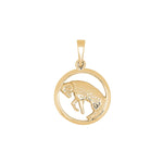 Siersbøl 8ct. pendant Aries 12mm