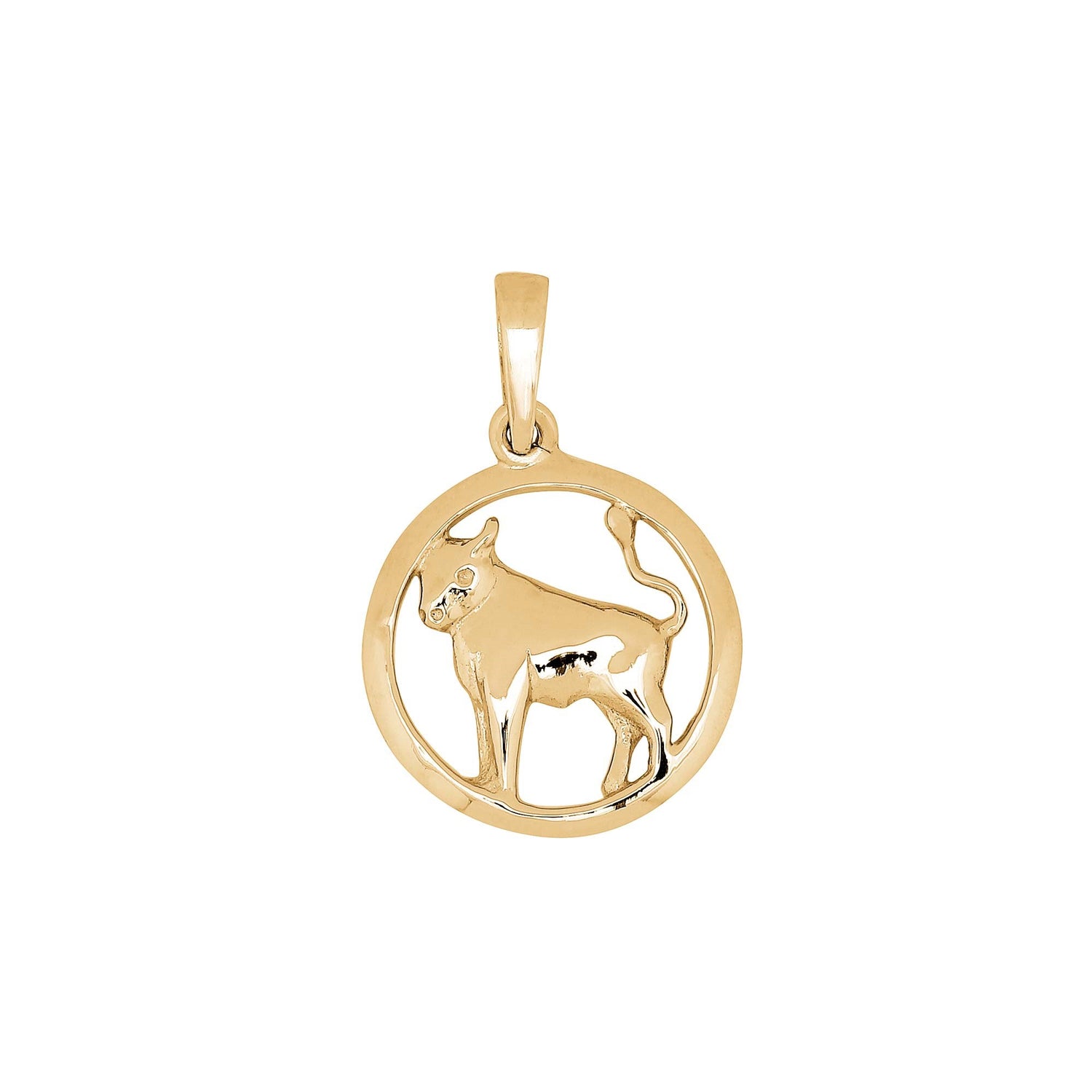 Siersbøl 8kt. Anhänger Stier 12mm