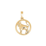 Siersbøl 14ct. pendant Taurus 12mm