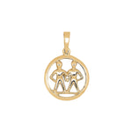 Siersbøl 8ct. pendant Gemini 12mm