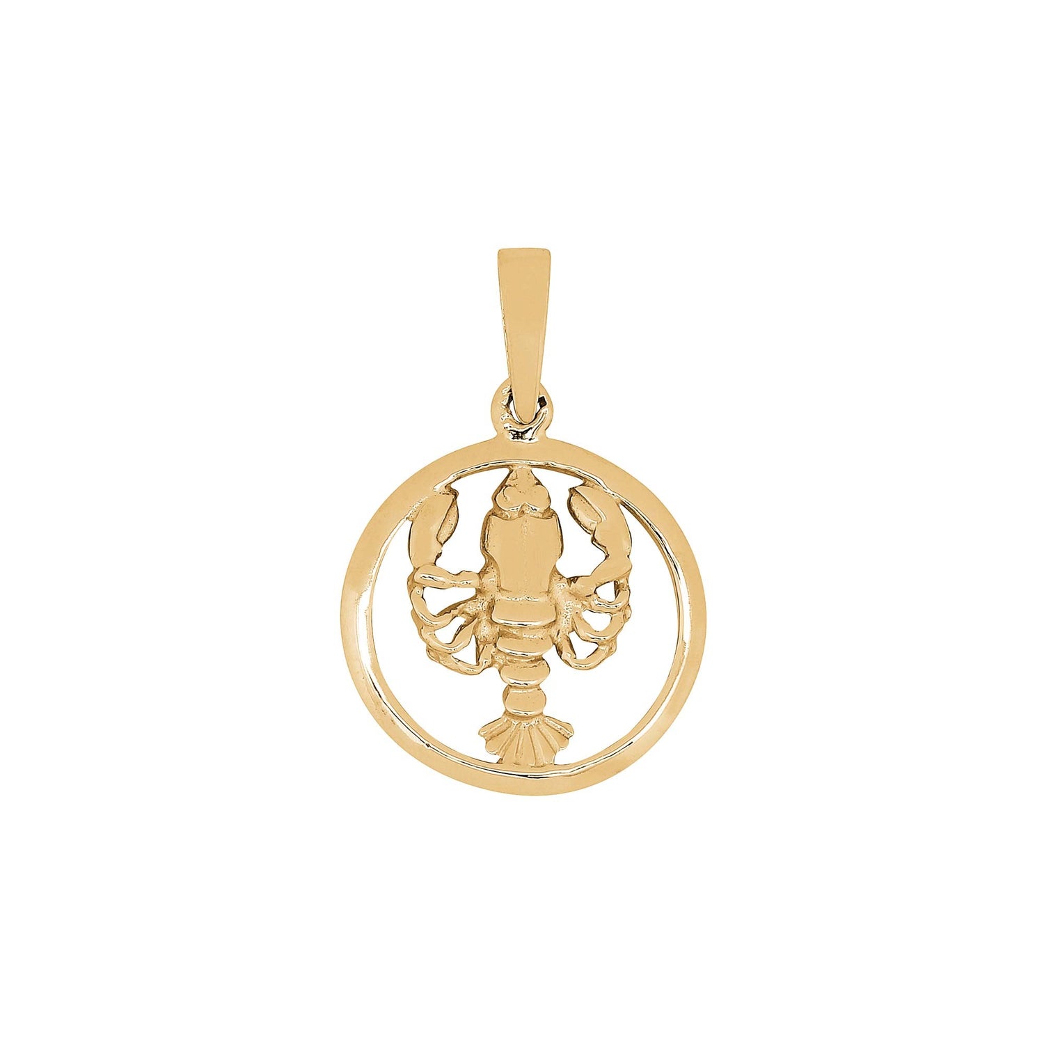 Siersbøl 14kt. Anhänger Krebs 12mm