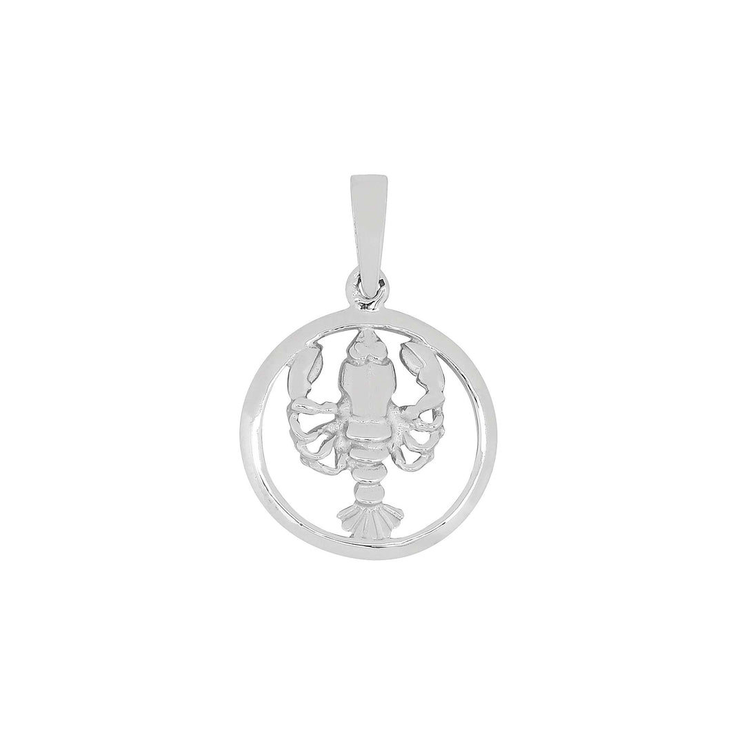 Rhod. sølvvedhæng KREBSEN 12mm