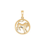 Siersbøl 14kt. Anhänger Löwe 12mm