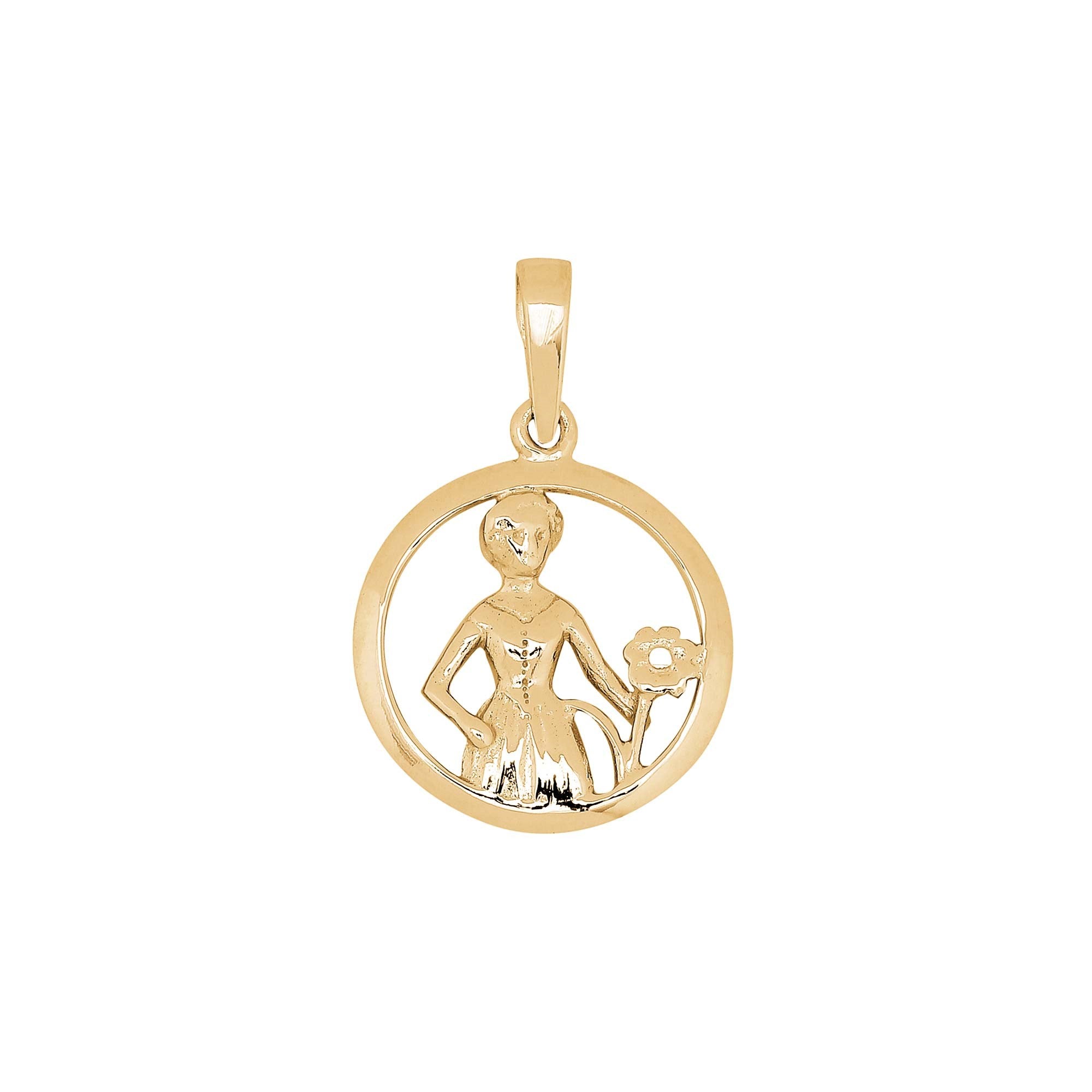 Siersbøl 8ct. pendant Virgo 12mm