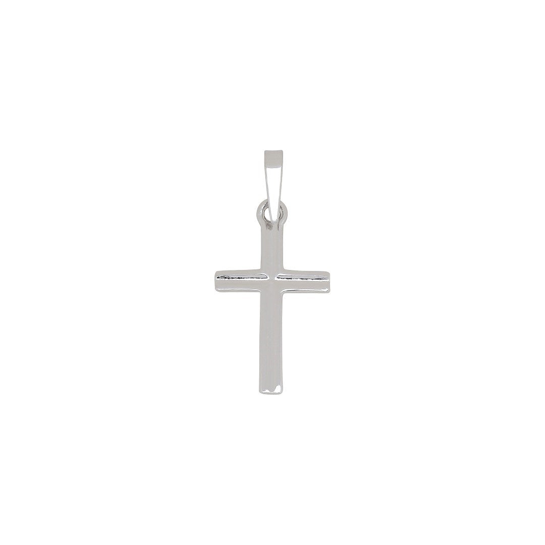 Siersbøl silver rhodium-plated pendant cross 24mm