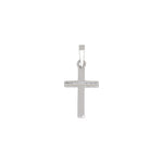 Siersbøl silver rhodium-plated pendant cross 24mm