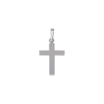 Siersbøl silver rhodium-plated pendant cross 26mm