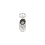 Siersbøl silver rhod. pendant/charm shoe 9mm