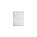 Siersbøl silver rhod. ID plate 20x14mm