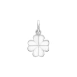 Siersbøl silver rhod. pendant clover 9mm