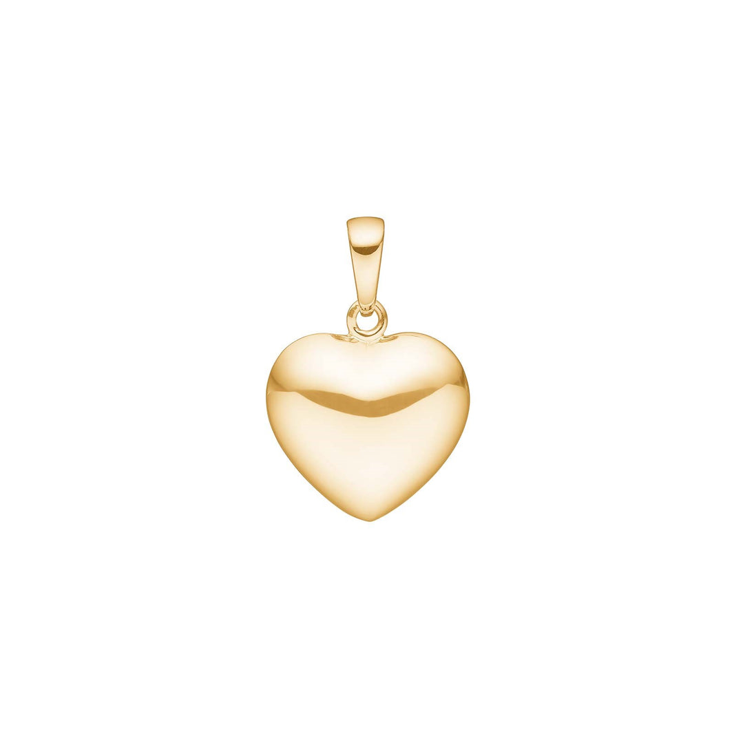 SIERSBØL 14 kt. vedhæng hjerte 15mm