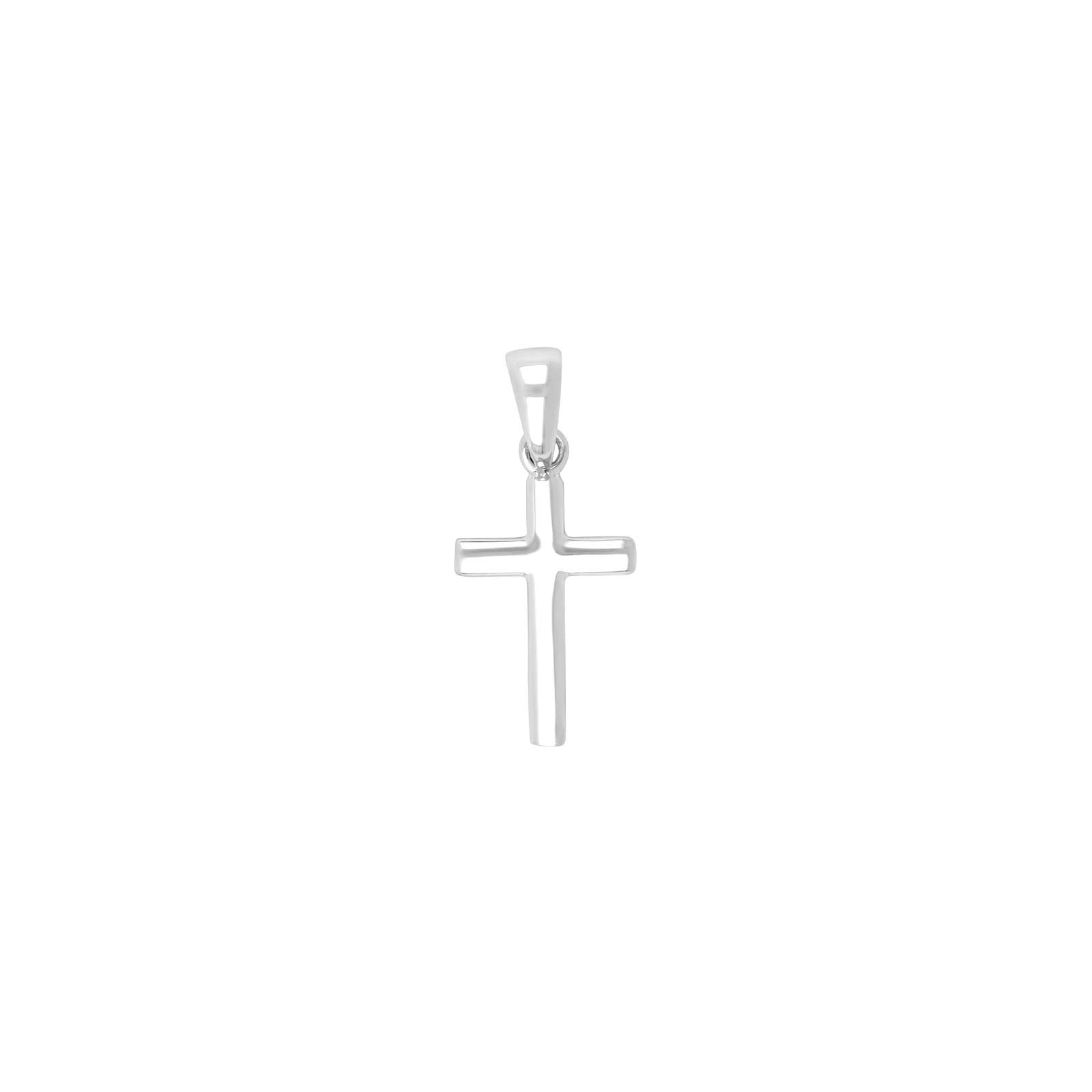 Siersbøl Silber Rhodinierter Anhänger Kreuz 16mm