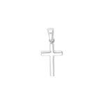 Siersbøl silver rhodium-plated pendant cross 16mm