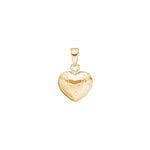 14ct. gold heart w/engraving 17x12mm