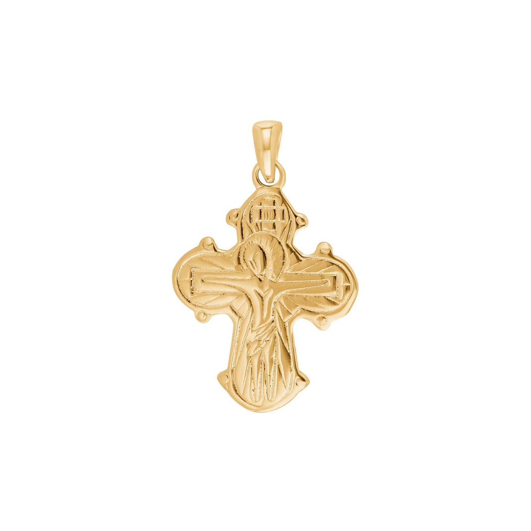 8kt. guld dagmarkors m/fadervor 21mm