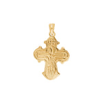 8kt. Goldkreuz m/Vaterunser 22mm