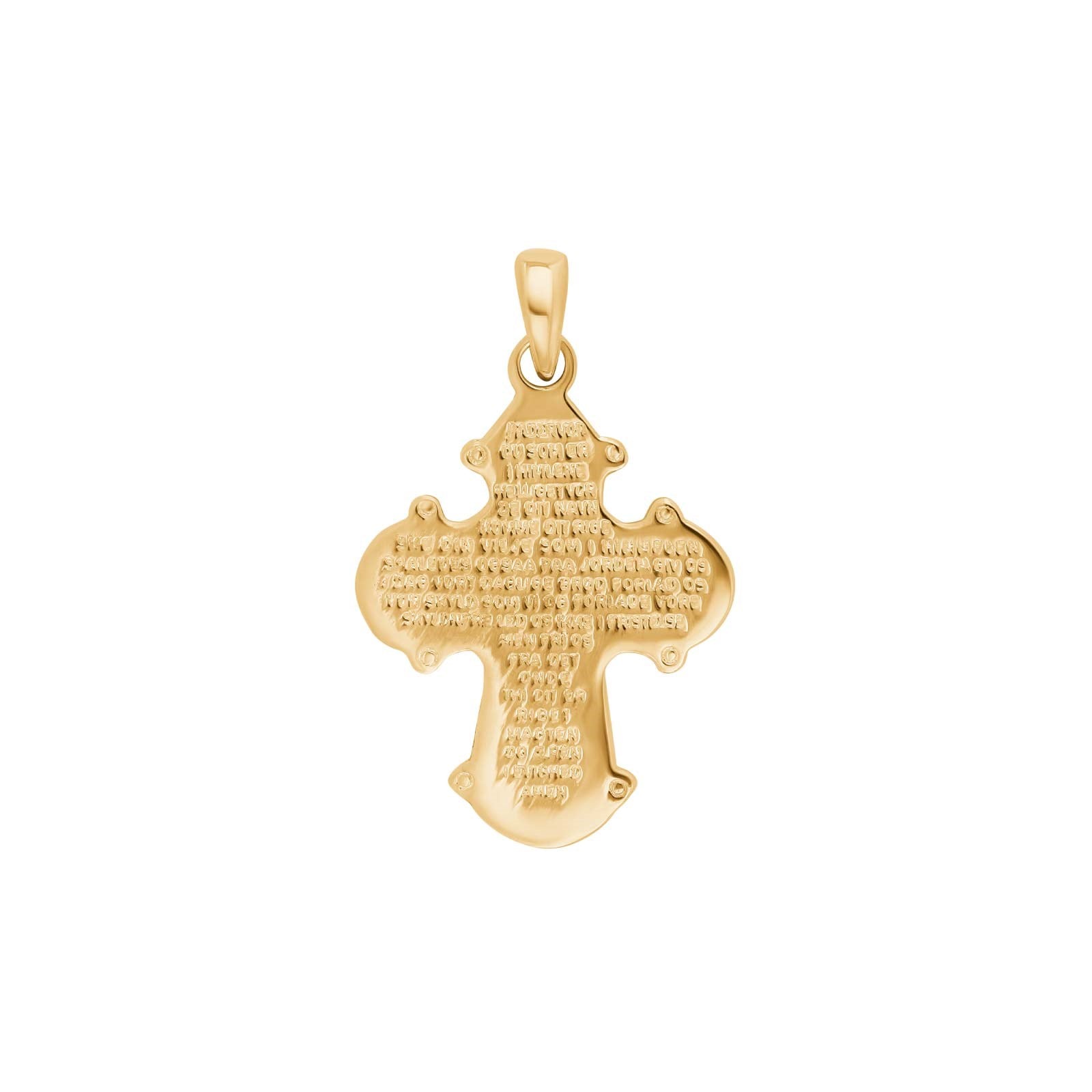 14ct. gold cross w/Lord´s Prayer 22mm