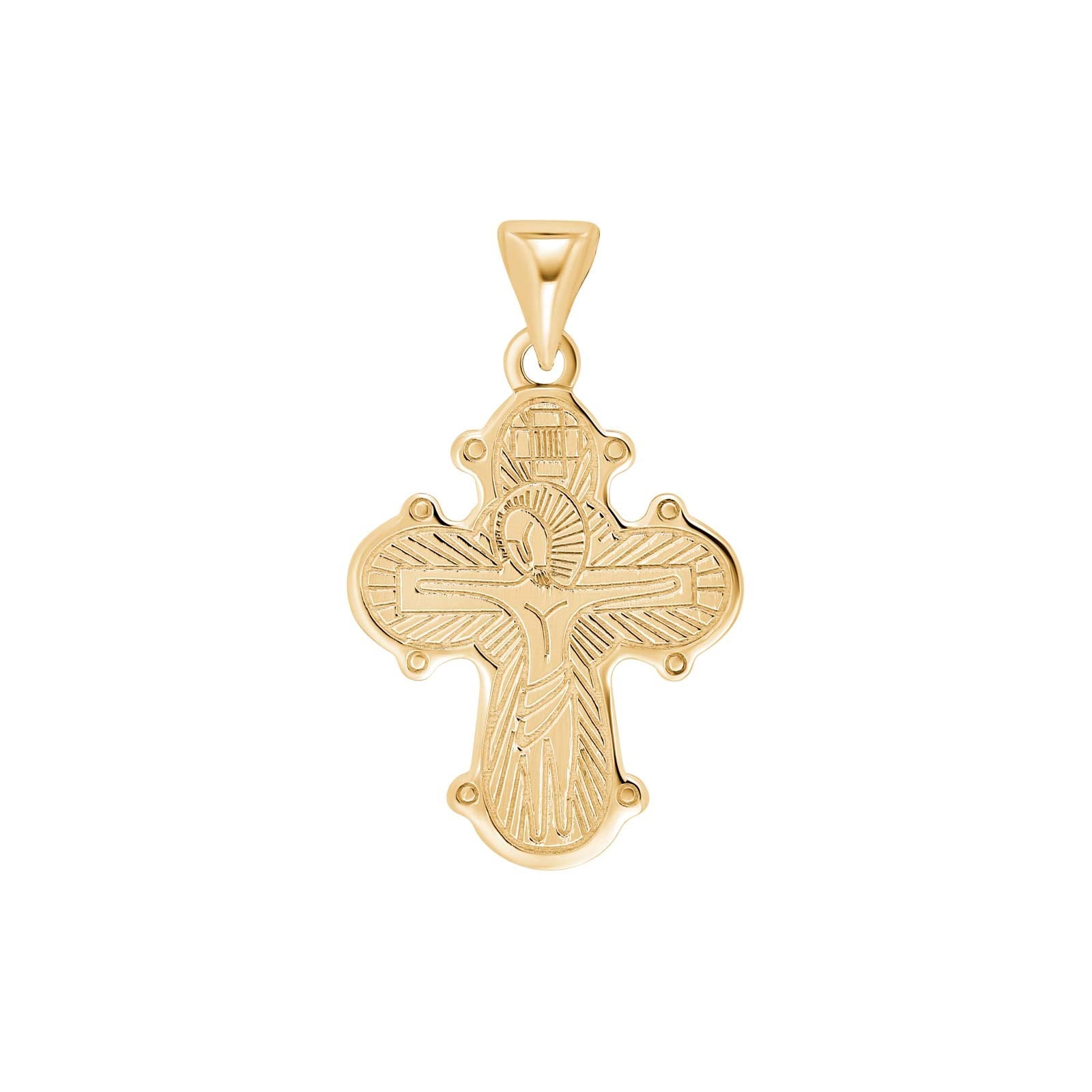 14kt. Goldkreuz 22mm
