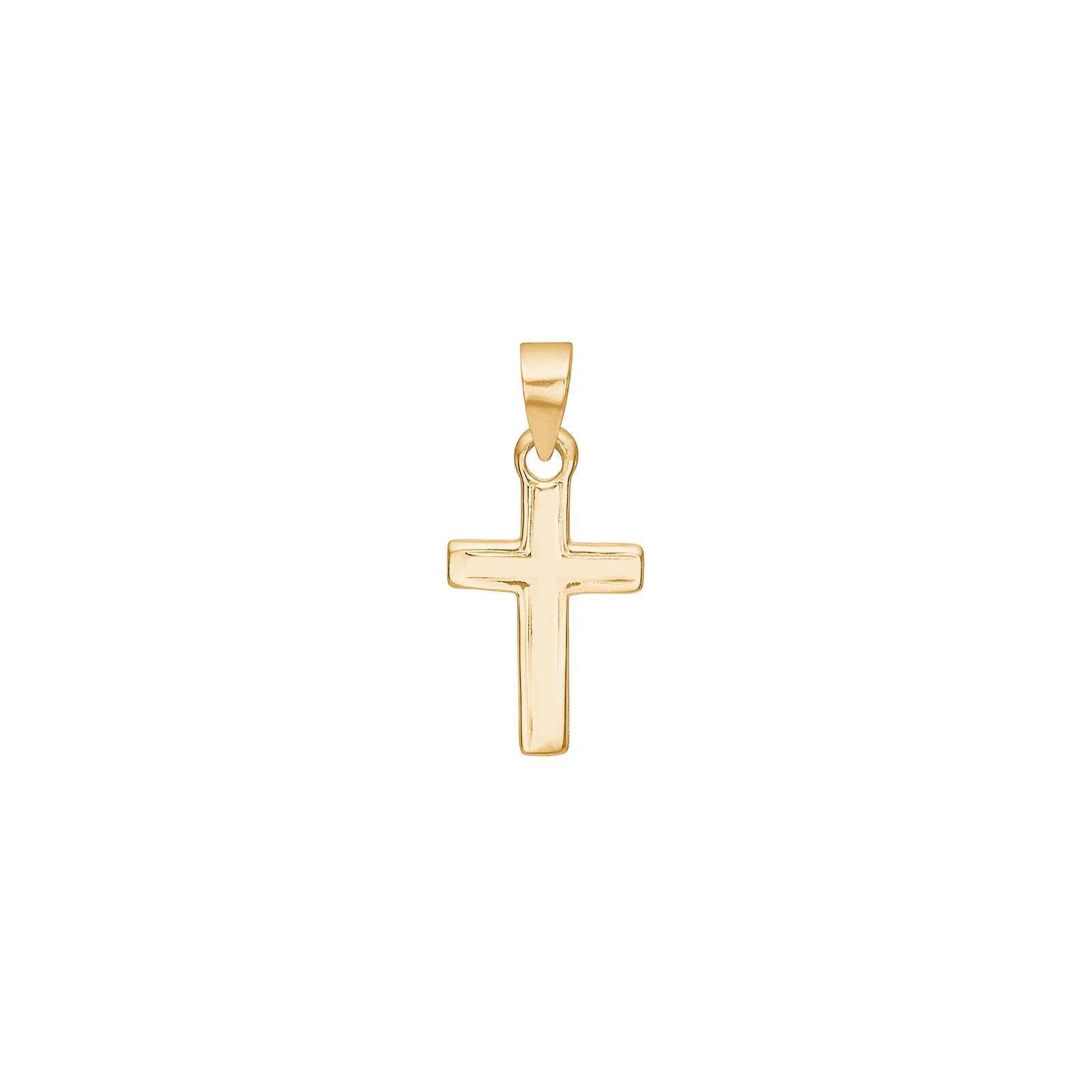 14kt. guldkors 14mm