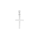 Rhodiniertes Silber kreuz 15mm