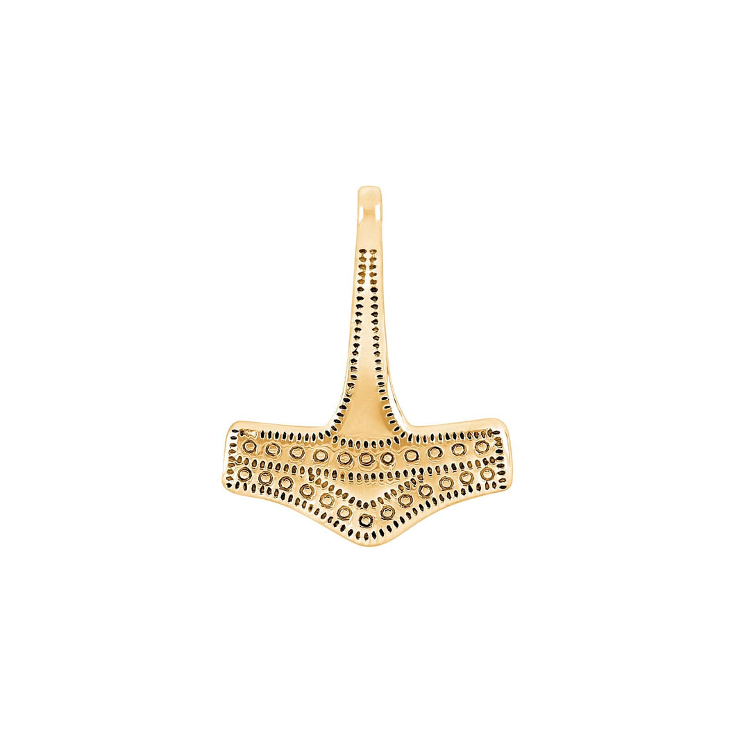 8kt. guldvedhæng Thors hammer