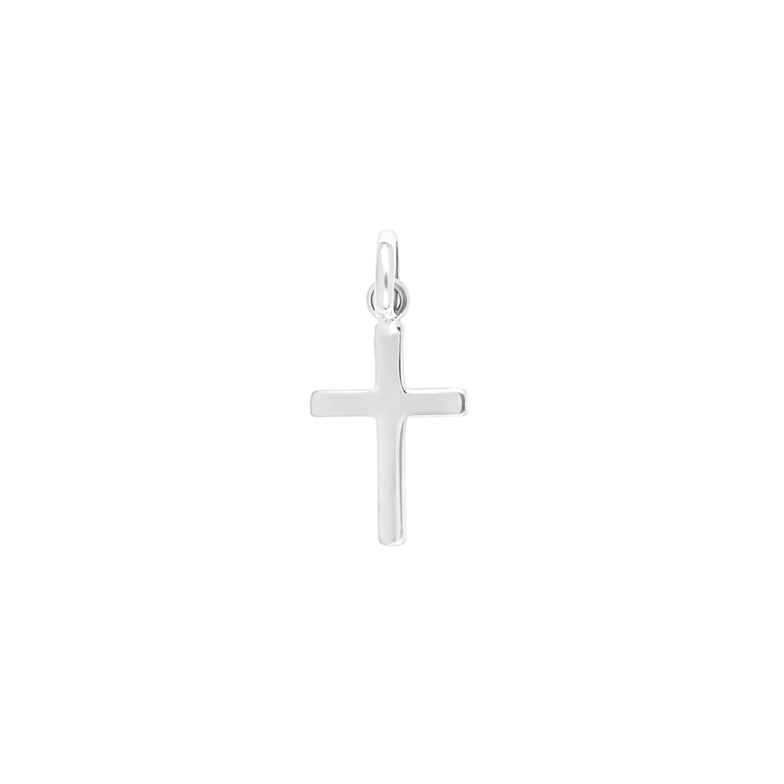 Rhodiniertes Silber kreuz 11mm