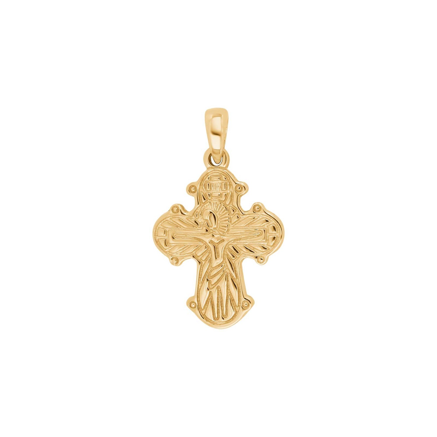 14kt. Goldkreuz m/Vaterunser 16mm
