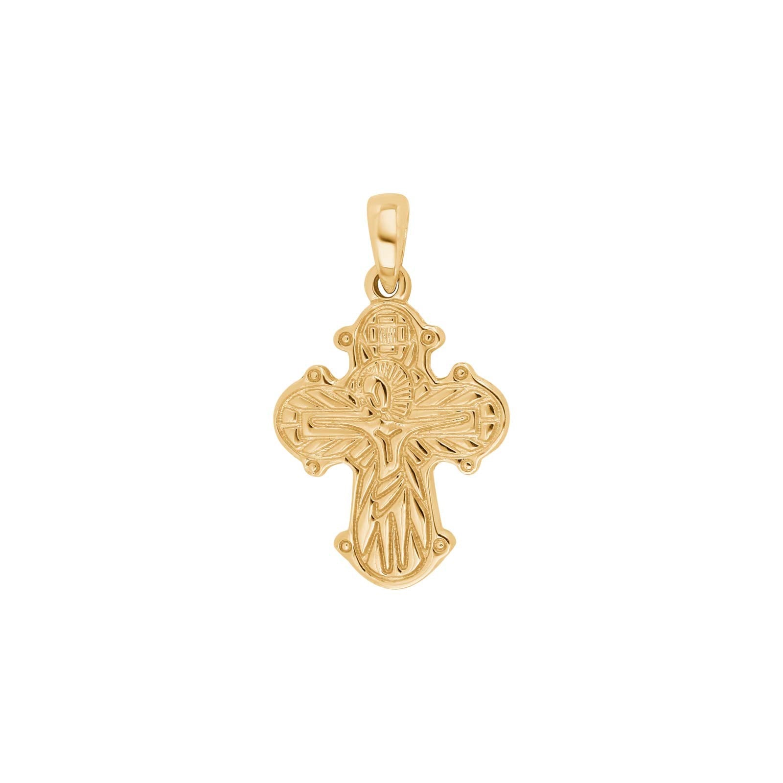 14kt. Goldkreuz m/Vaterunser 18mm