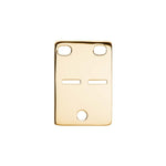 8ct. gold ID plate 18x26mm