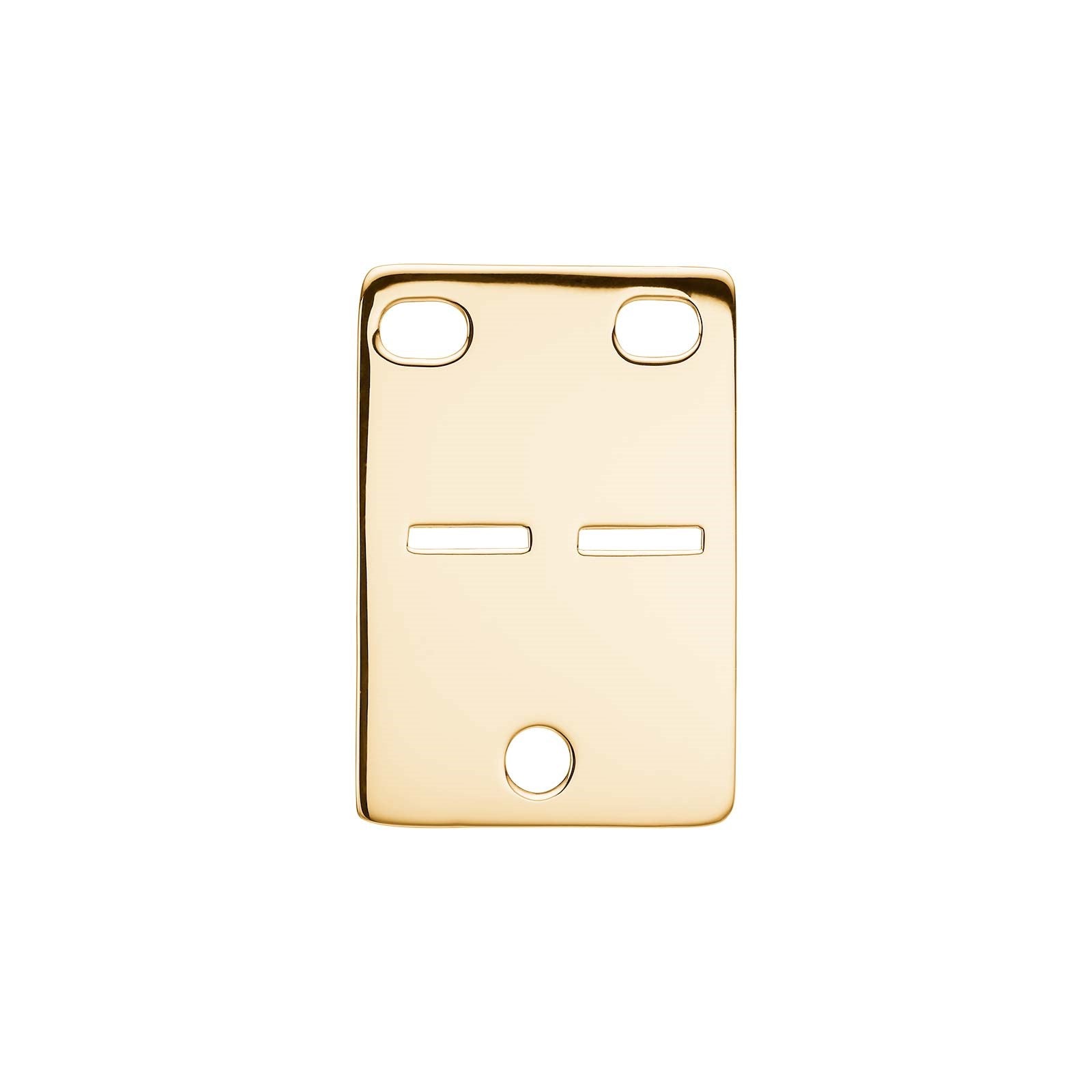 14kt. guld kadaverskilt 26x18mm