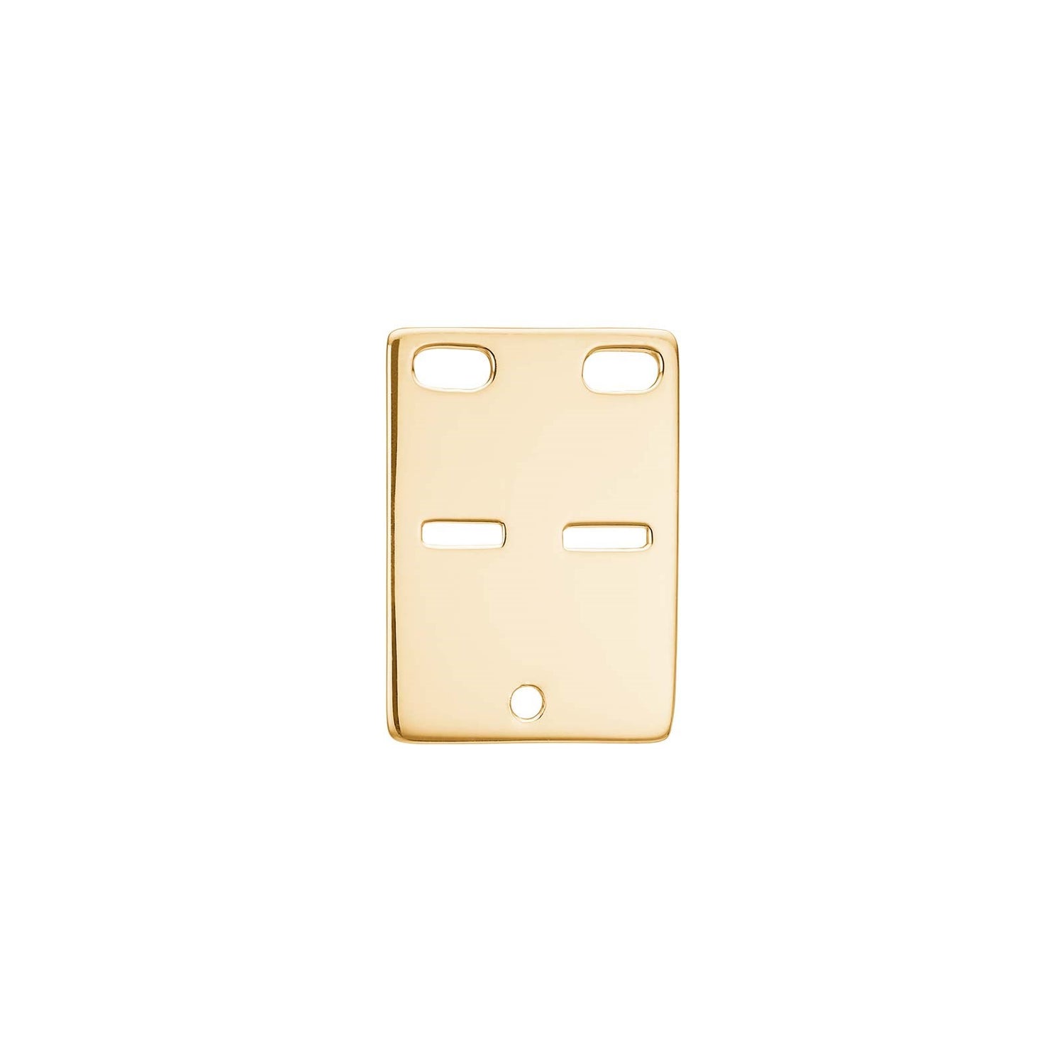8kt. Gold ID Plate 14x20mm