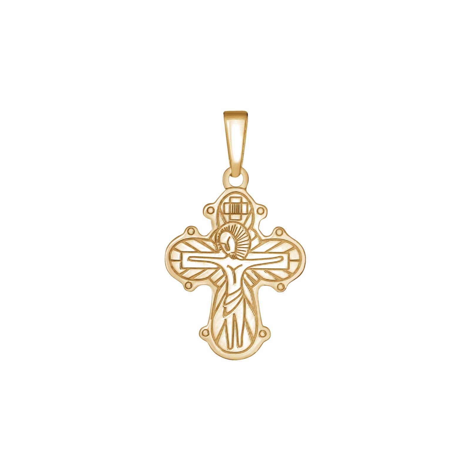 8ct. gold pendant w/Icelandic Lord's Prayer 22mm
