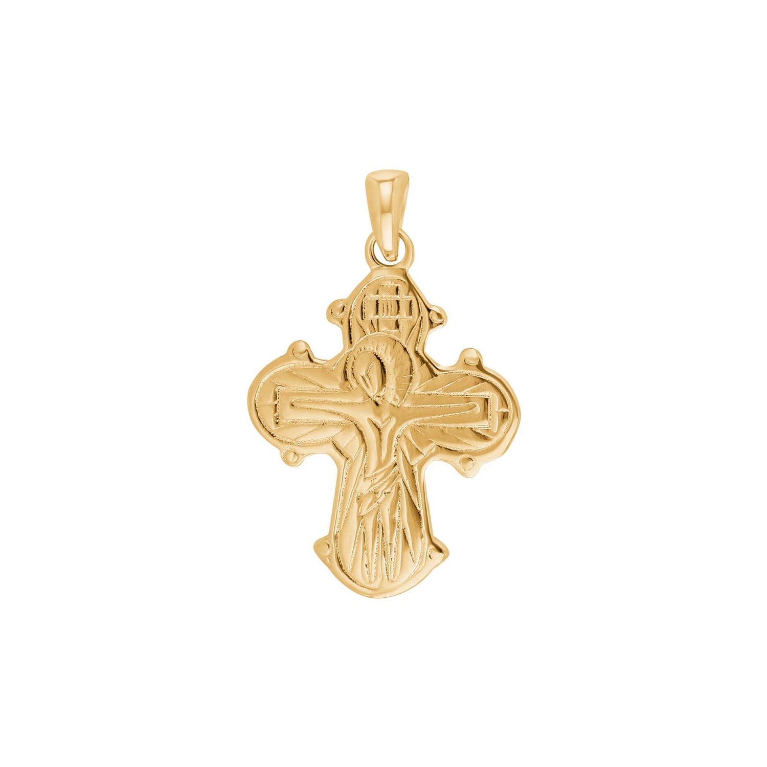 14kt. Goldkreuz m/Färöisch Vaterunser 20mm