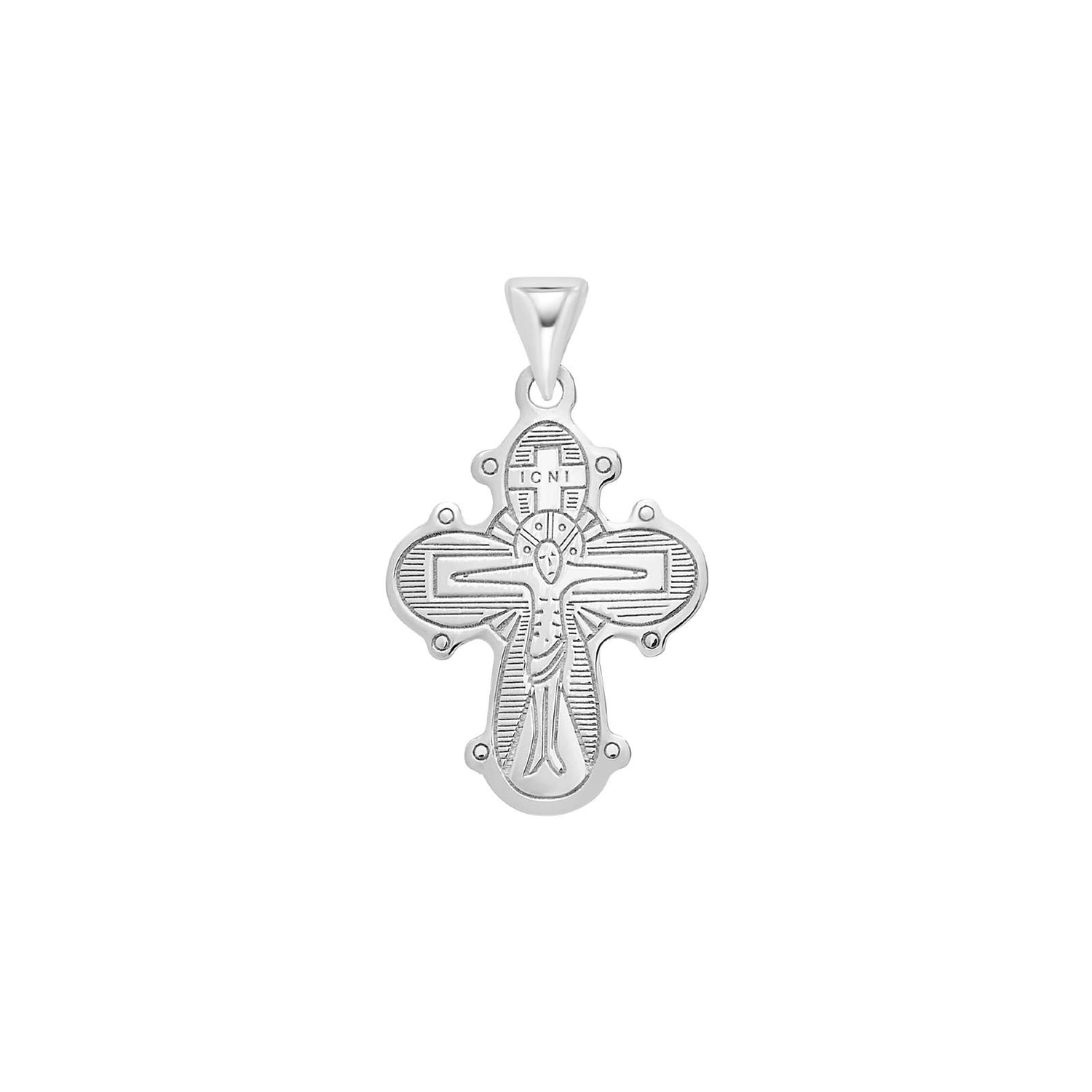 Rhod. silver dagmarkors blank back 17mm