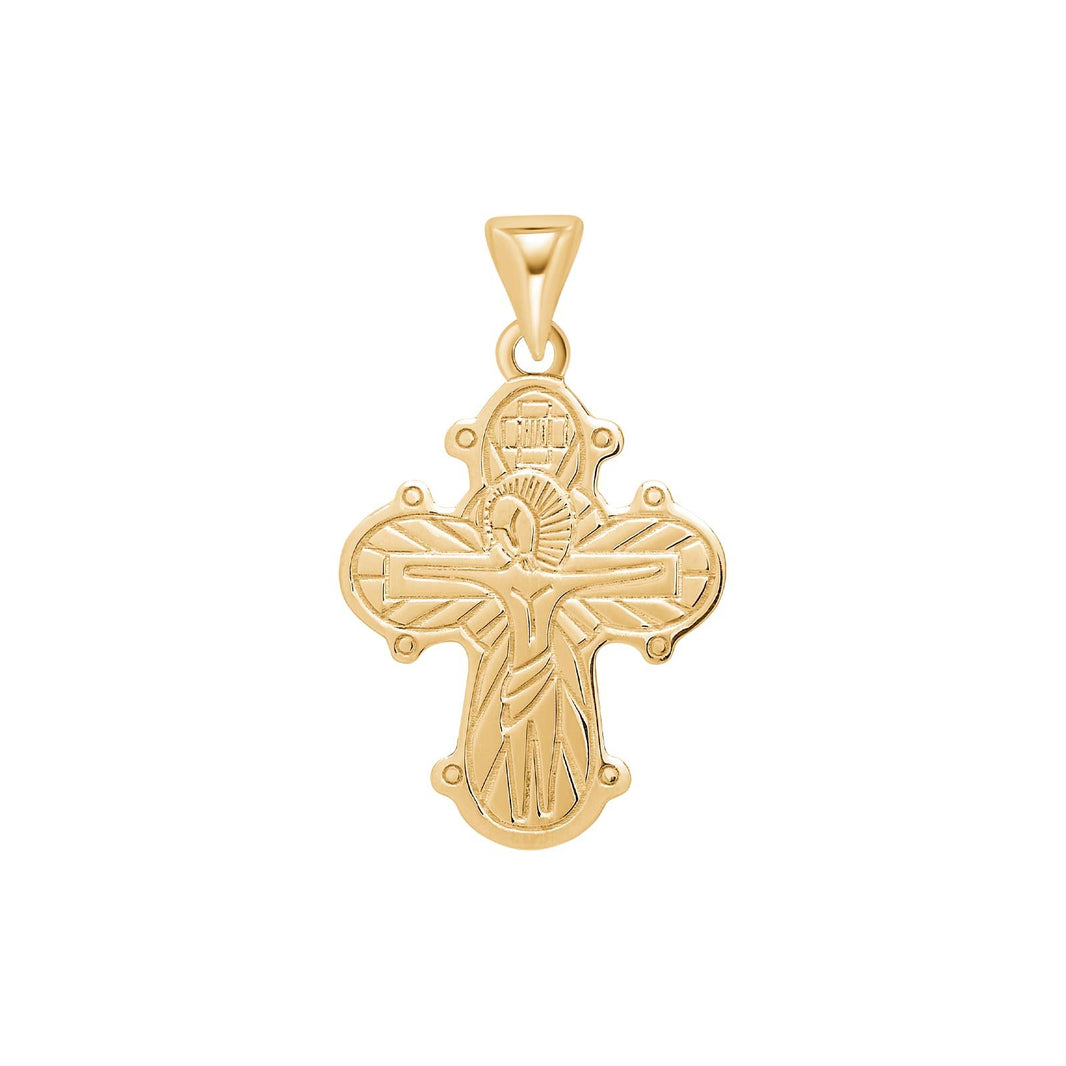 Forg. sølvdagmarkors m/fadervor 24mm