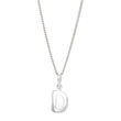 Rod. silver letter 12mm incl. chain