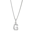 Rod. silver letter 12mm incl. chain
