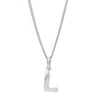 Rod. silver letter 12mm incl. chain