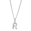 Rod. silver letter 12mm incl. chain